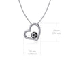 Soccer Heart Necklace - Enamel