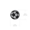 Soccer Stud Earrings - Enamel