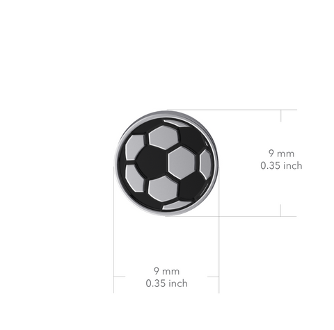 Soccer Dangle Earrings - Enamel