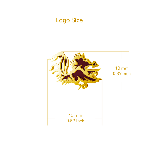 University of South Carolina Stud Earrings - Gold