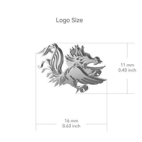University of South Carolina Stud Earrings - Silver