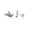 Swimming Stud Earrings - Enamel