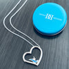 Swimming Heart Necklace - Enamel