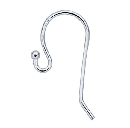 Sterling Silver Earwires - Pack of 20