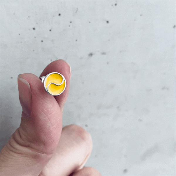 Tennis Stud Earrings - Enamel