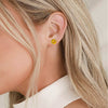 Tennis Stud Earrings - Enamel