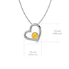 Tennis Heart Necklace - Enamel