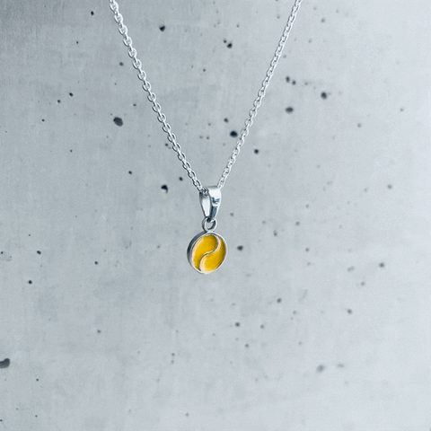 Tennis Pendant Necklace - Enamel