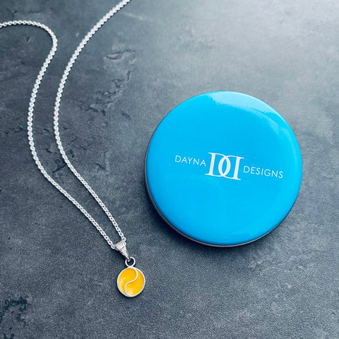 Tennis Pendant Necklace - Enamel