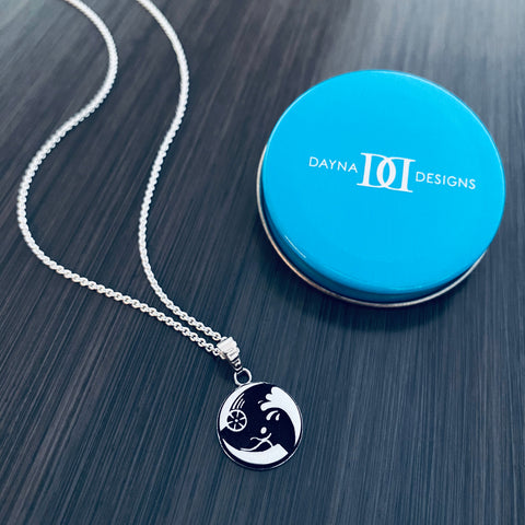 Triathlon Pendant Necklace - Enamel