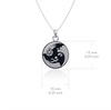 Triathlon Pendant Necklace - Enamel