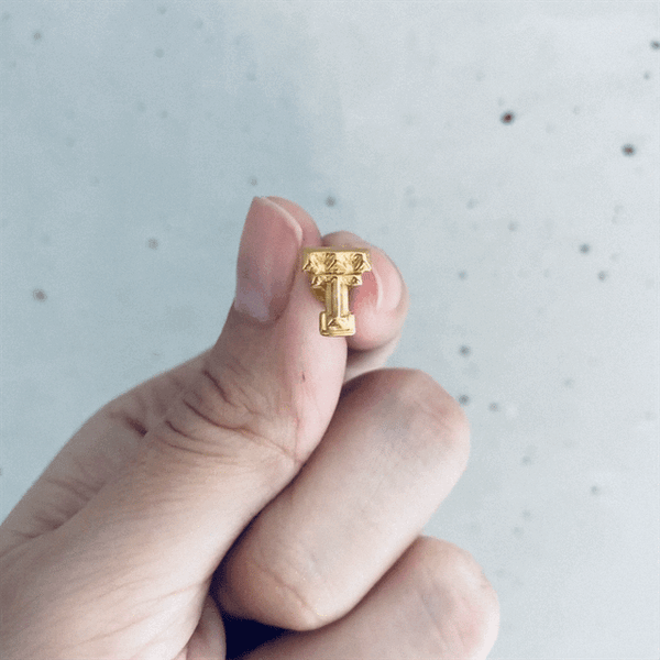 Texas Tech University Stud Earrings - Gold