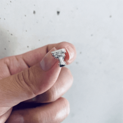 Texas Tech University Stud Earrings - Silver