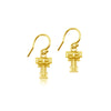 Texas Tech University Dangle Earrings - Gold