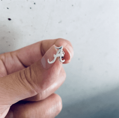 University of Alabama Stud Earrings - Silver