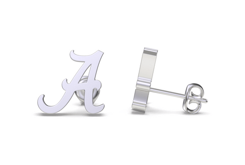 University of Alabama Post Earrings - Silver
