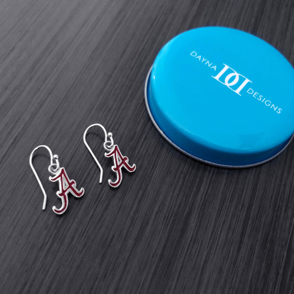 University of Alabama Dangle Earrings - Enamel