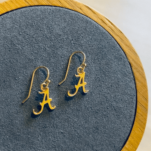 University of Alabama Dangle Earrings - Gold