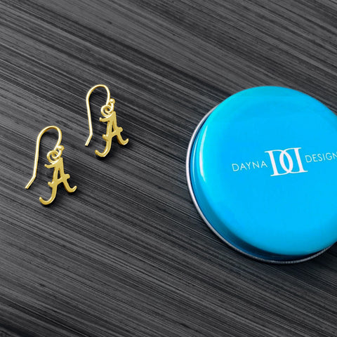 University of Alabama Dangle Earrings - Gold