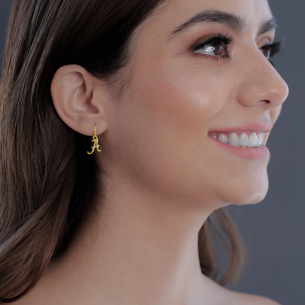 University of Alabama Dangle Earrings - Gold