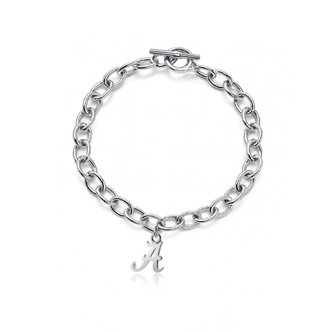 University of Alabama Link Bracelet - Silver