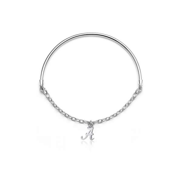 University of Alabama Moon Bracelet - Silver