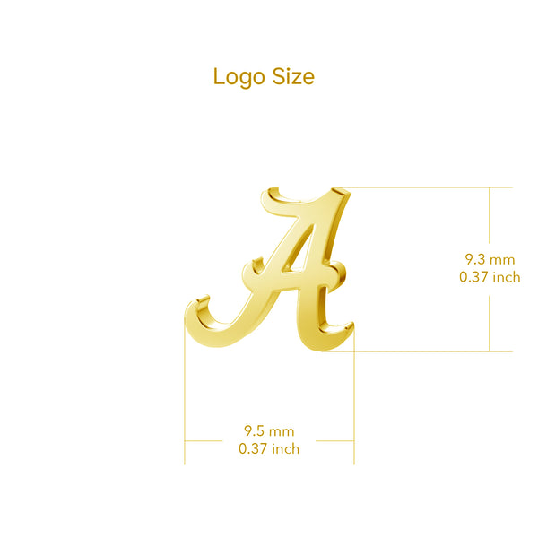 University of Alabama Dangle Earrings - Gold