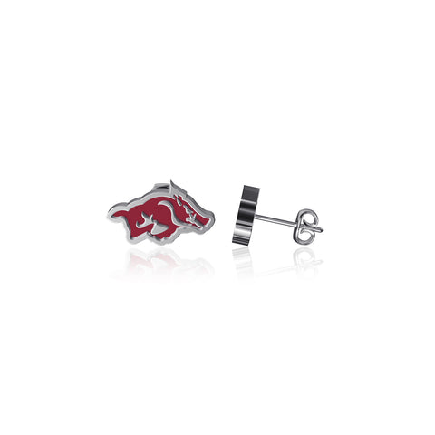 University of Arkansas Razorbacks Stud Earrings - Enamel