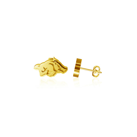 University of Arkansas Razorbacks Post Earrings - Gold Plated