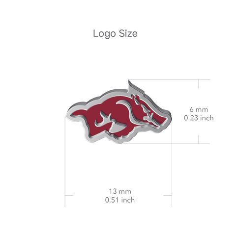 University of Arkansas Razorbacks Dangle Earrings - Enamel