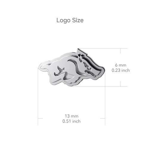 University of Arkansas Razorbacks Dangle Earrings - Silver