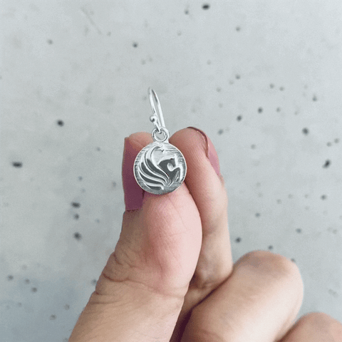 Central Florida Knights Dangle Earrings - Silver