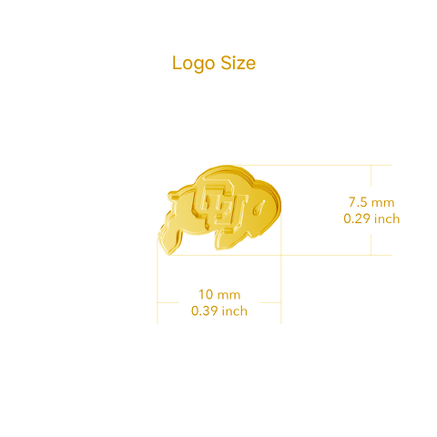 Colorado Buffaloes Stud Earrings - Gold