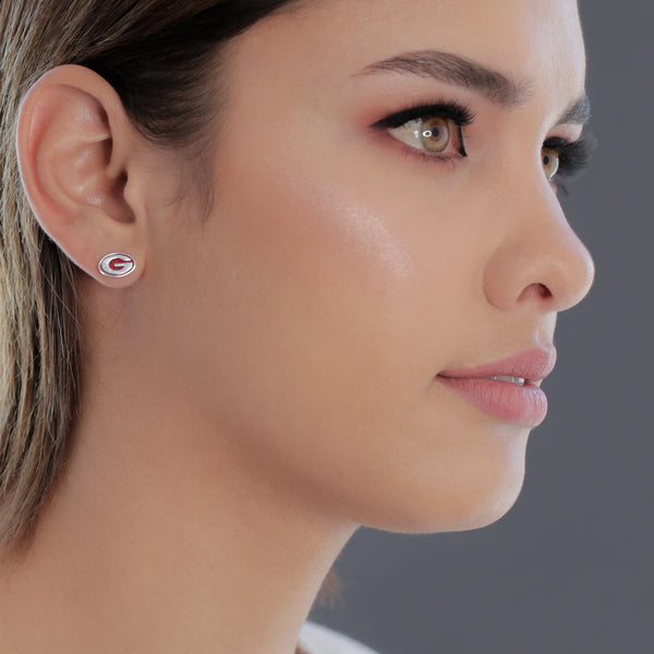 University of Georgia Stud Earrings - Enamel
