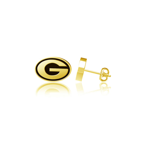 University of Georgia Post Earrings - Gold Plated