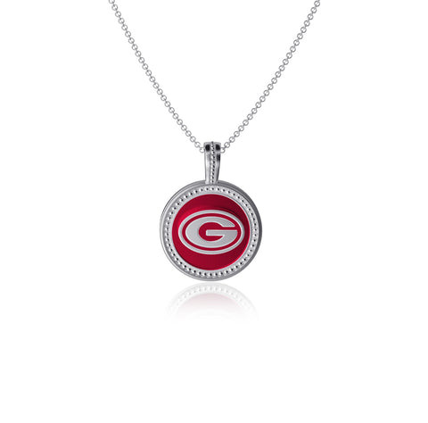University of Georgia Coin Pendant Necklace - Enamel