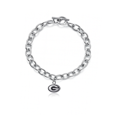 University of Georgia Link Bracelet - Silver