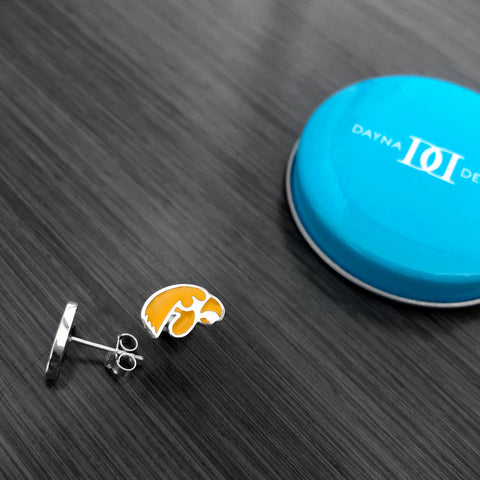 University of Iowa Stud Earrings - Enamel
