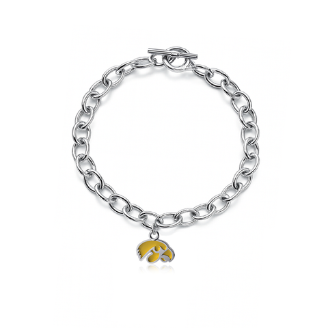 University of Iowa Link Bracelet - Enamel