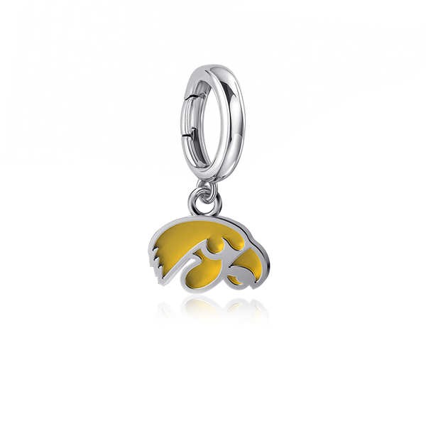 University of Iowa Bracelet Charm - Enamel