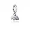 University of Iowa Bracelet Charm - Silver