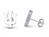 Indiana University Stud Earrings - Silver