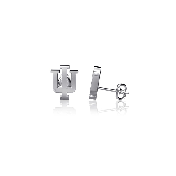 Indiana University Stud Earrings - Silver