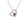 Indiana University Heart Necklace - Enamel