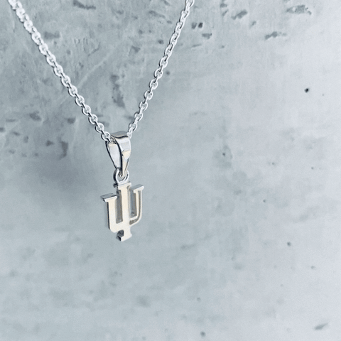 Indiana University Pendant Necklace - Silver