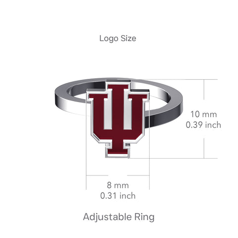Indiana University Bypass Ring - Enamel