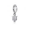 Indiana University Bracelet Charm - Silver