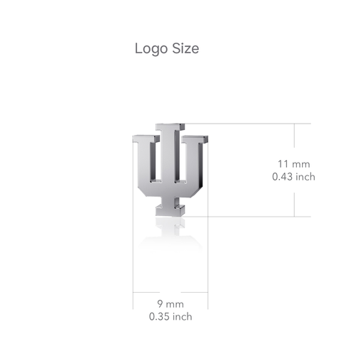 Indiana University Stud Earrings - Silver