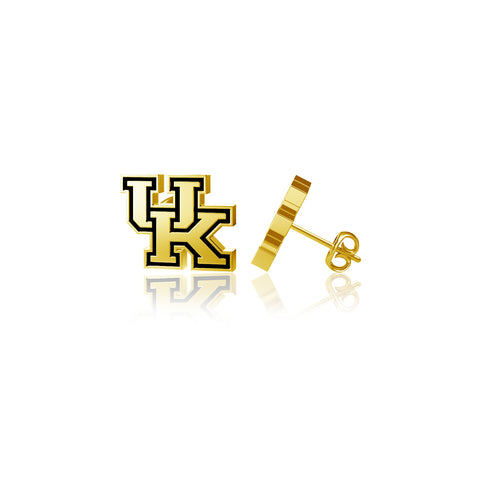 University of Kentucky Post Earrings - Gold Plated