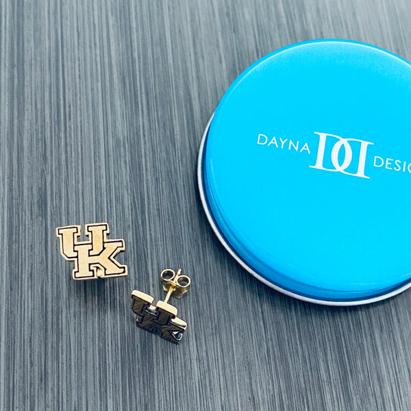 University of Kentucky Stud Earrings - Gold